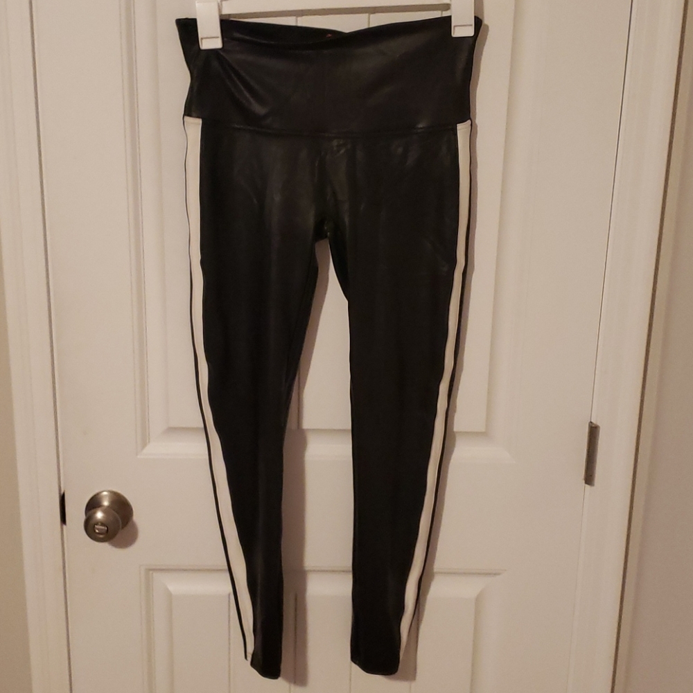 Spanx faux leather leggings XL